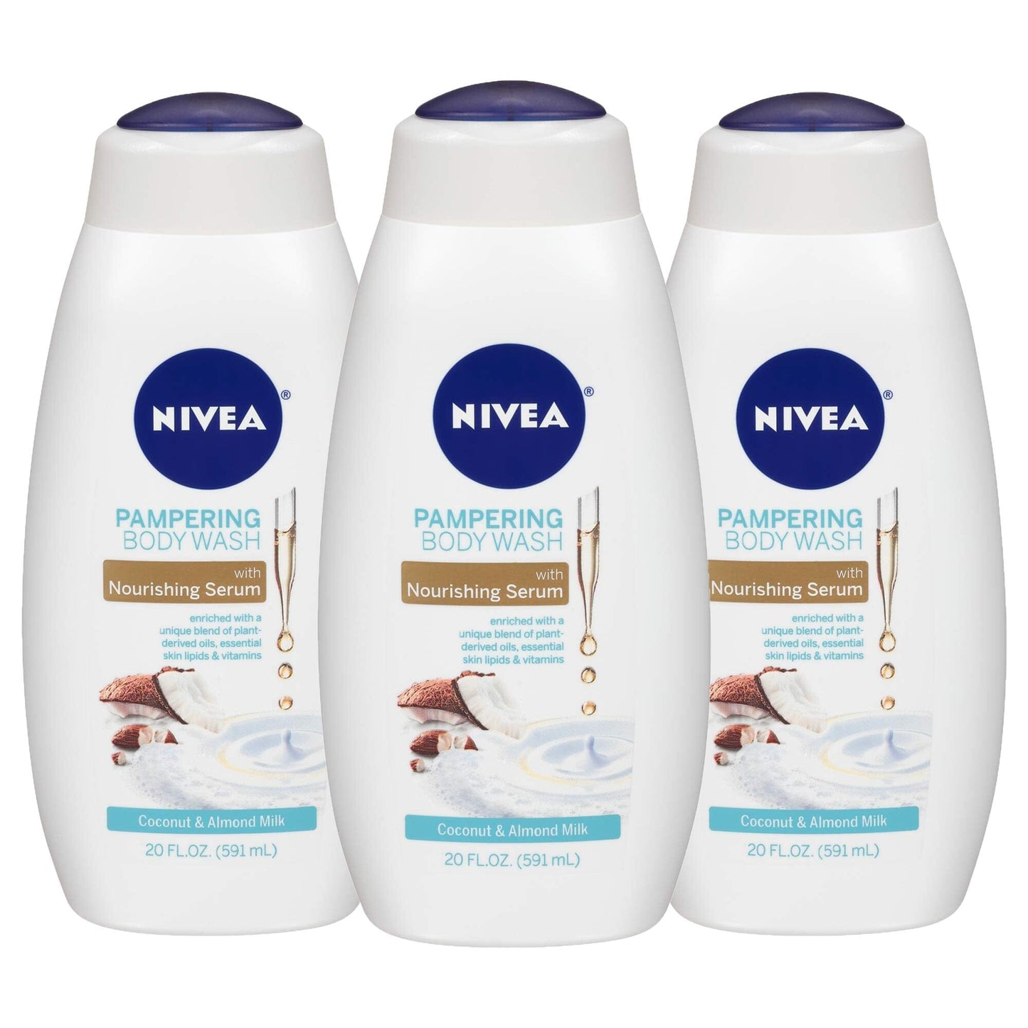 A Collector’s Gift: Nivea Delicate Orchid and Amber Body Wash with Nourishing Serum, 20 Fl Oz Bottle Gifts Amazon Coconut / Almond Milk 60 Fl Oz (Pack of 1) 