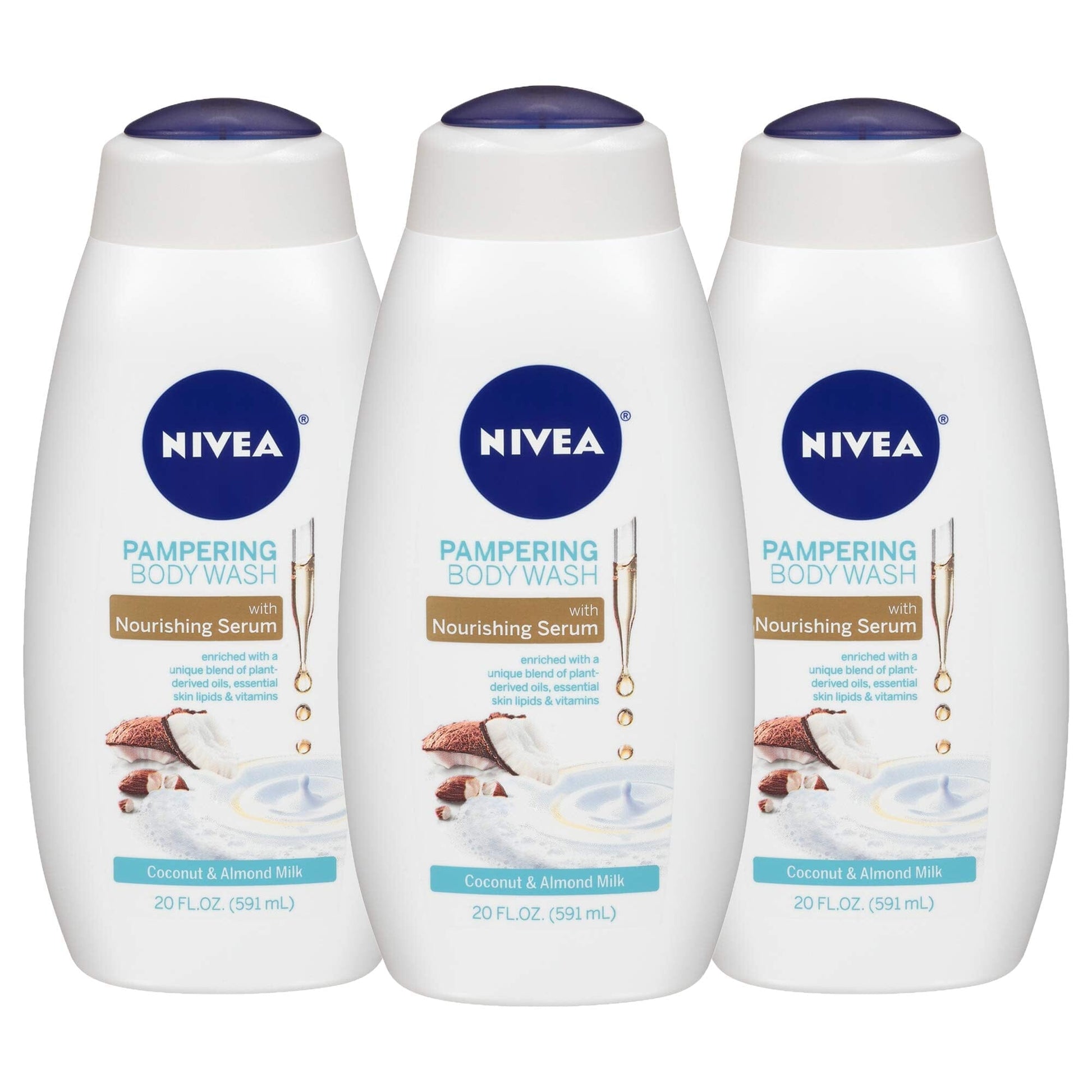 A Collector’s Gift: Nivea Delicate Orchid and Amber Body Wash with Nourishing Serum, 20 Fl Oz Bottle Gifts Amazon Coconut / Almond Milk 60 Fl Oz (Pack of 1) 