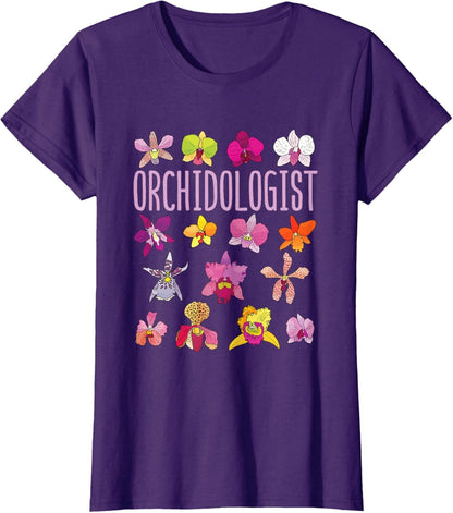 A Collector’s Gift: Orchidologist Orchid Lover Orchids Flower Garden Gardening T-Shirt Gifts Amazon 