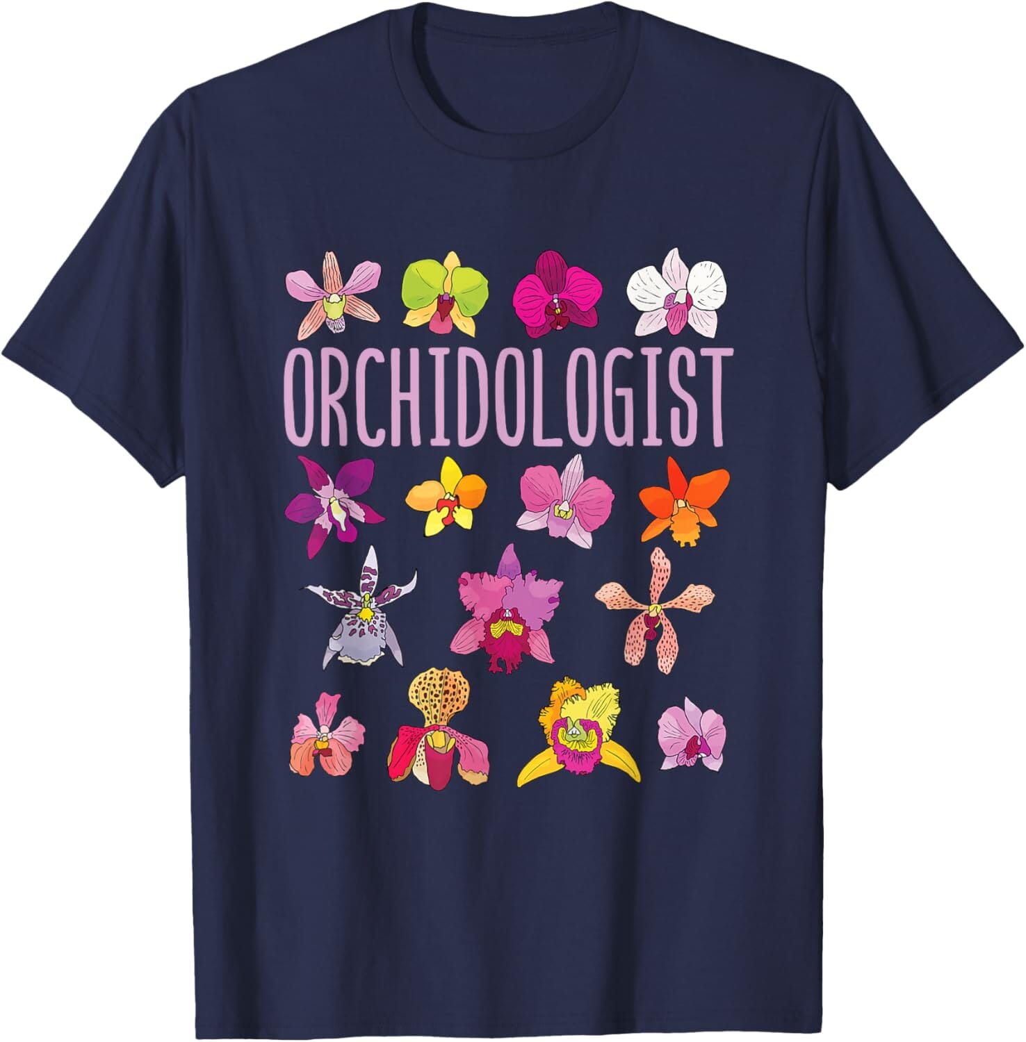 A Collector’s Gift: Orchidologist Orchid Lover Orchids Flower Garden Gardening T-Shirt Gifts Amazon Navy Blue Men 4X-Large