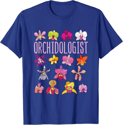 A Collector’s Gift: Orchidologist Orchid Lover Orchids Flower Garden Gardening T-Shirt Gifts Amazon Royal Blue Men 3X-Large