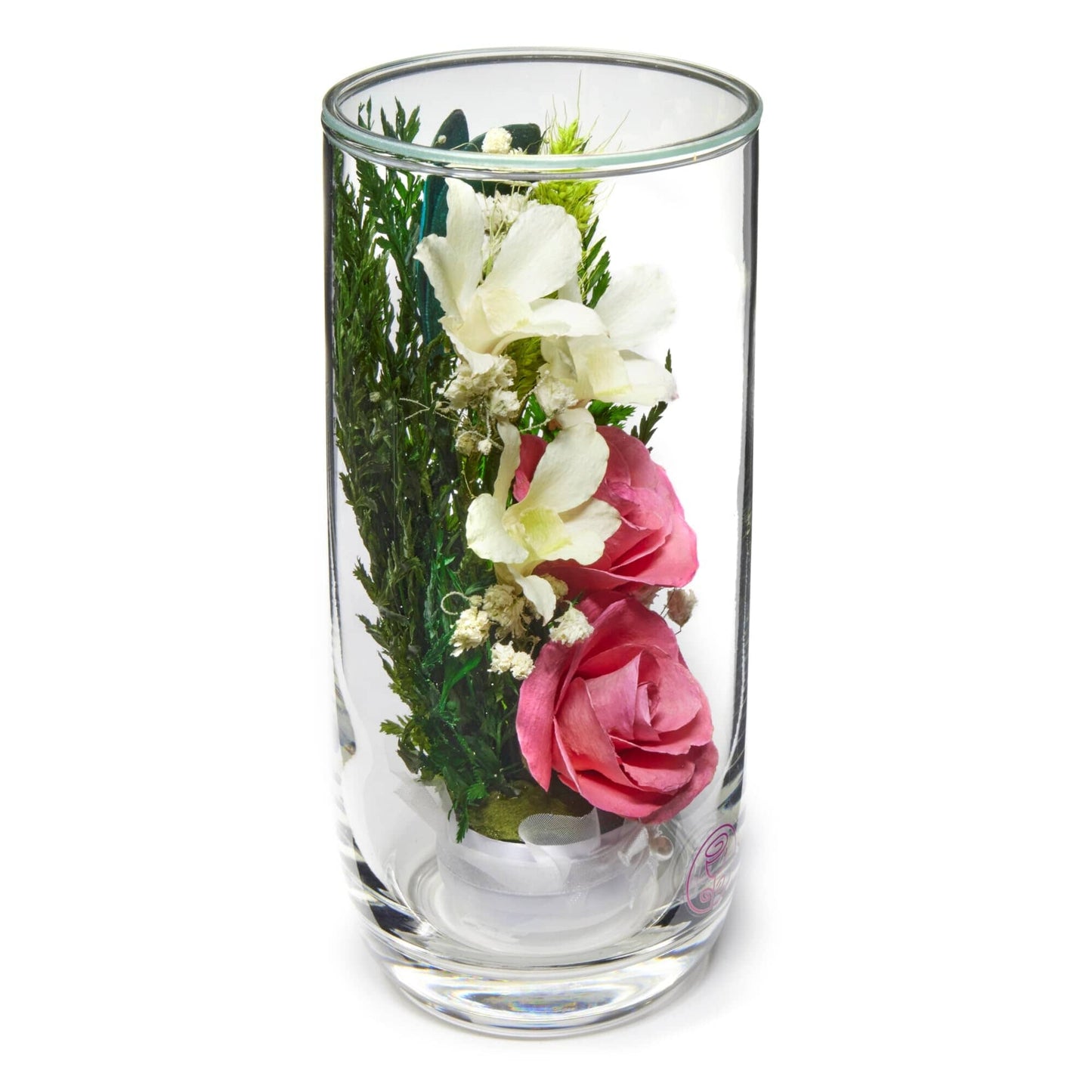 A Collector’s Gift: Premium Fresh Cut Preserved Flower Bouquet in a Sealed Glass Vase | Long Lasting Bouquet Orchids and Roses Stays Fresh for 5+ Years | No Water Needed | Unique Gift for Women Gifts Amazon 