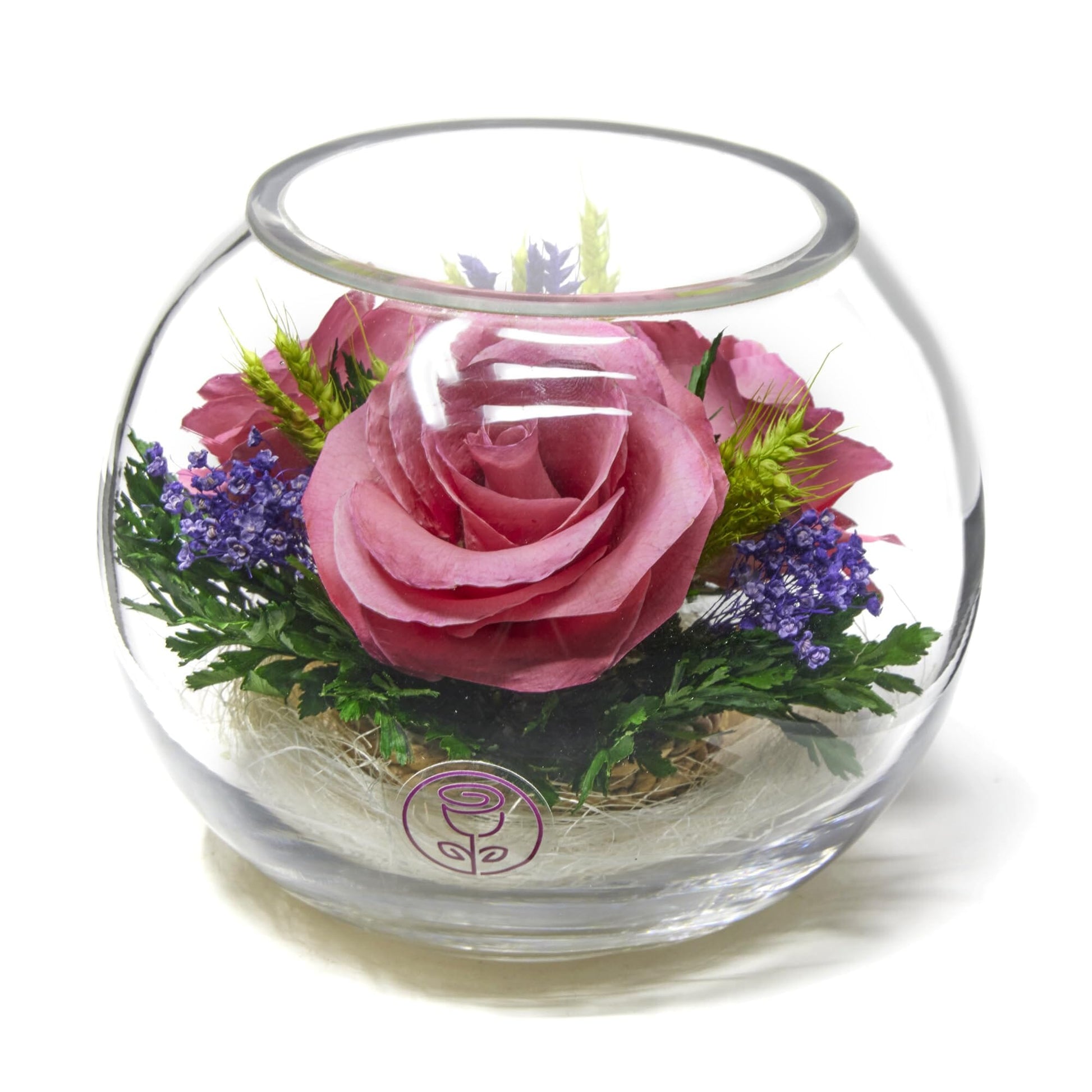 A Collector’s Gift: Premium Fresh Cut Preserved Flower Bouquet in a Sealed Glass Vase | Long Lasting Bouquet Orchids and Roses Stays Fresh for 5+ Years | No Water Needed | Unique Gift for Women Gifts Amazon 