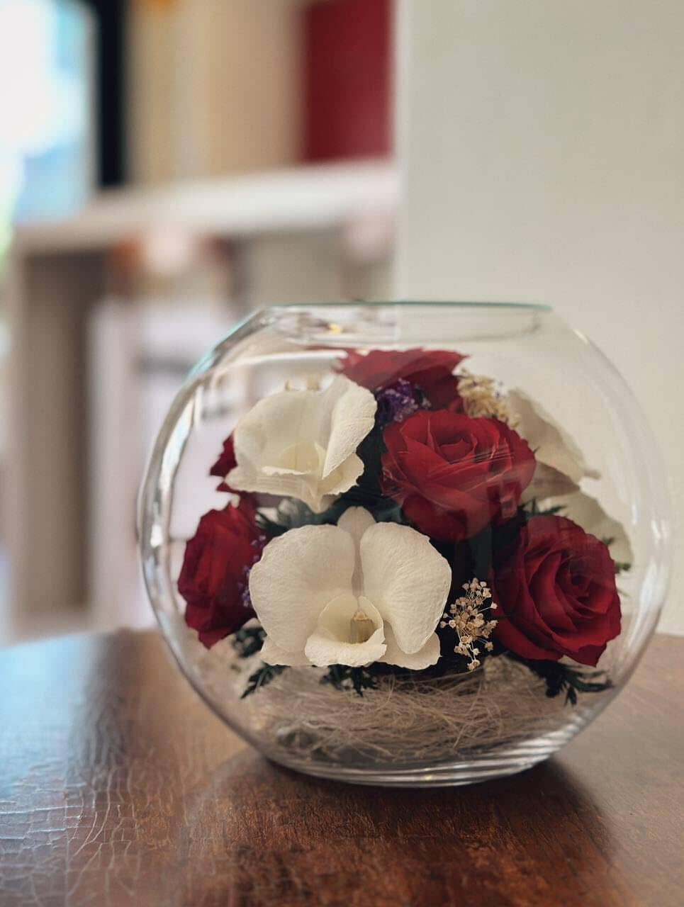 A Collector’s Gift: Premium Fresh Cut Preserved Flower Bouquet in a Sealed Glass Vase | Long Lasting Bouquet Orchids and Roses Stays Fresh for 5+ Years | No Water Needed | Unique Gift for Women Gifts Amazon 