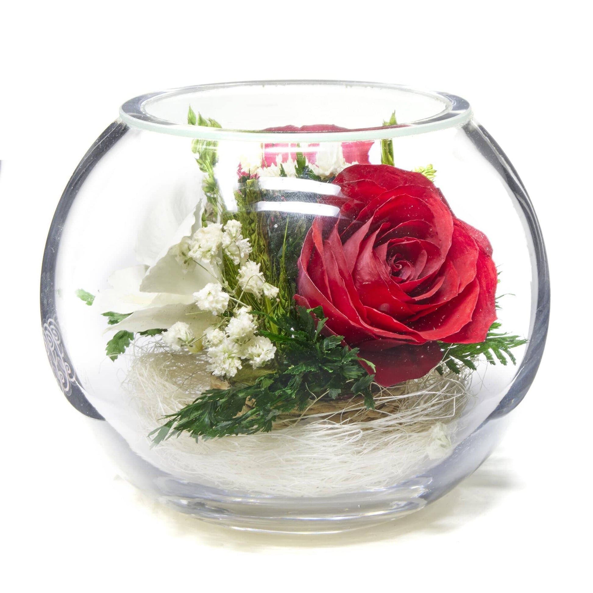 A Collector’s Gift: Premium Fresh Cut Preserved Flower Bouquet in a Sealed Glass Vase | Long Lasting Bouquet Orchids and Roses Stays Fresh for 5+ Years | No Water Needed | Unique Gift for Women Gifts Amazon 