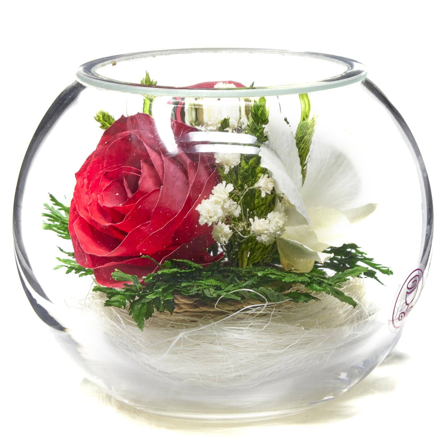 A Collector’s Gift: Premium Fresh Cut Preserved Flower Bouquet in a Sealed Glass Vase | Long Lasting Bouquet Orchids and Roses Stays Fresh for 5+ Years | No Water Needed | Unique Gift for Women Gifts Amazon 