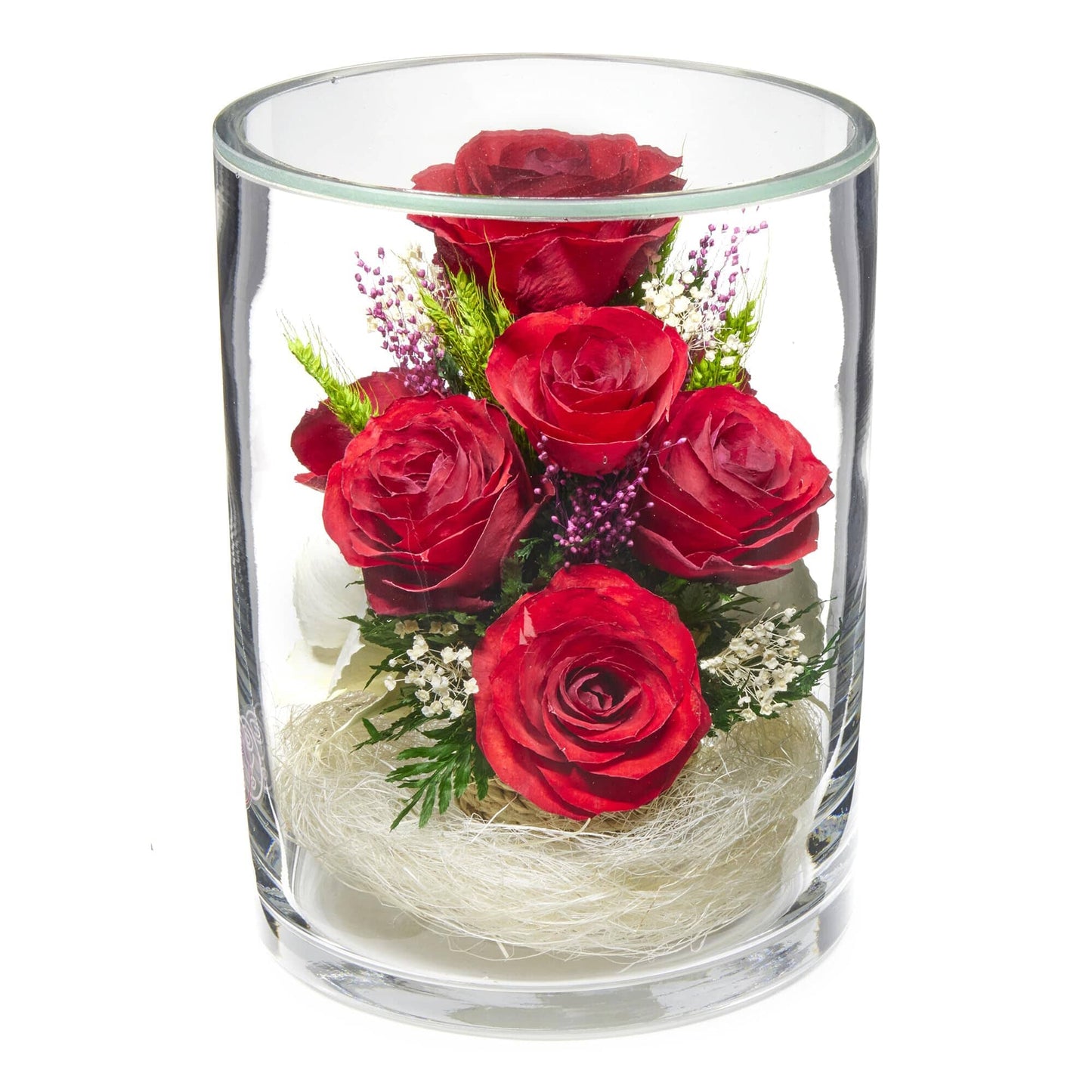 A Collector’s Gift: Premium Fresh Cut Preserved Flower Bouquet in a Sealed Glass Vase | Long Lasting Bouquet Orchids and Roses Stays Fresh for 5+ Years | No Water Needed | Unique Gift for Women Gifts Amazon 