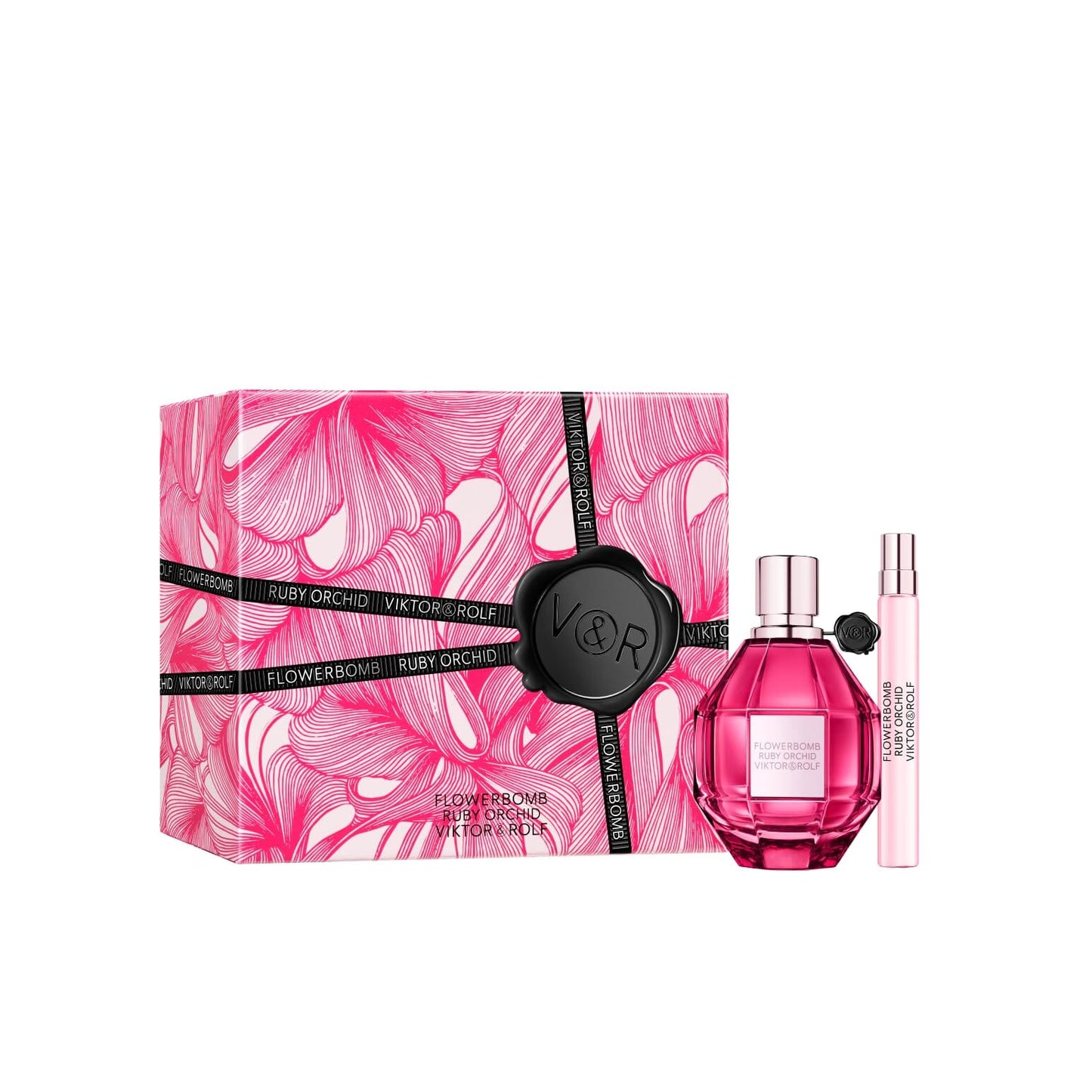 A Collector’s Gift: Viktor&Rolf - Flowerbomb Ruby Orchid Eau de Parfum - Women's Perfume Travel Holiday Gift Set - Floral & Fruity - With Notes of Vanilla & Peach - Full Size, 3.4 Fl Oz & Travel Size, 0.3 Fl Oz Gifts Amazon 