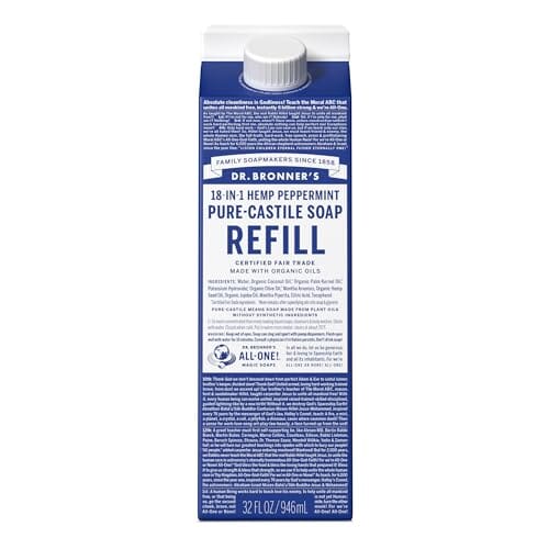 Fertilizer Additives: Dr. Bronner's Pure-Castile Liquid Soap - Made with Organic Certified Oils - Peppermint, 32oz Fertilizer Amazon Peppermint 