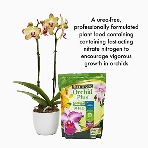 Fertilizer Additives: Orchid Plus 20-14-13 - Urea Free Orchid Fertilizer - Endorsed by American Orchid Society - 16 oz Resealable Bag Fertilizer Amazon 