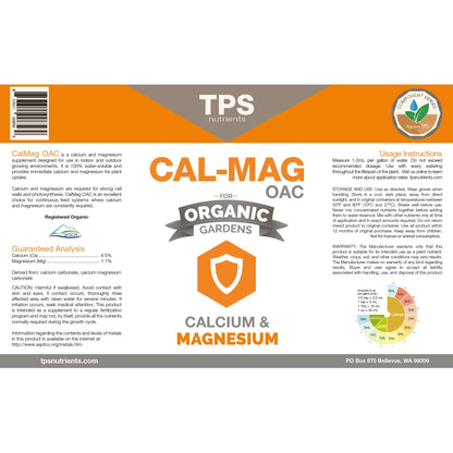 Fertilizer Additives: Organic Cal-Mag OAC Plant Nutrient and Supplement, Plus Iron and Micronutrients by TPS Nutrients, 8 oz (250mL) Fertilizer Amazon 