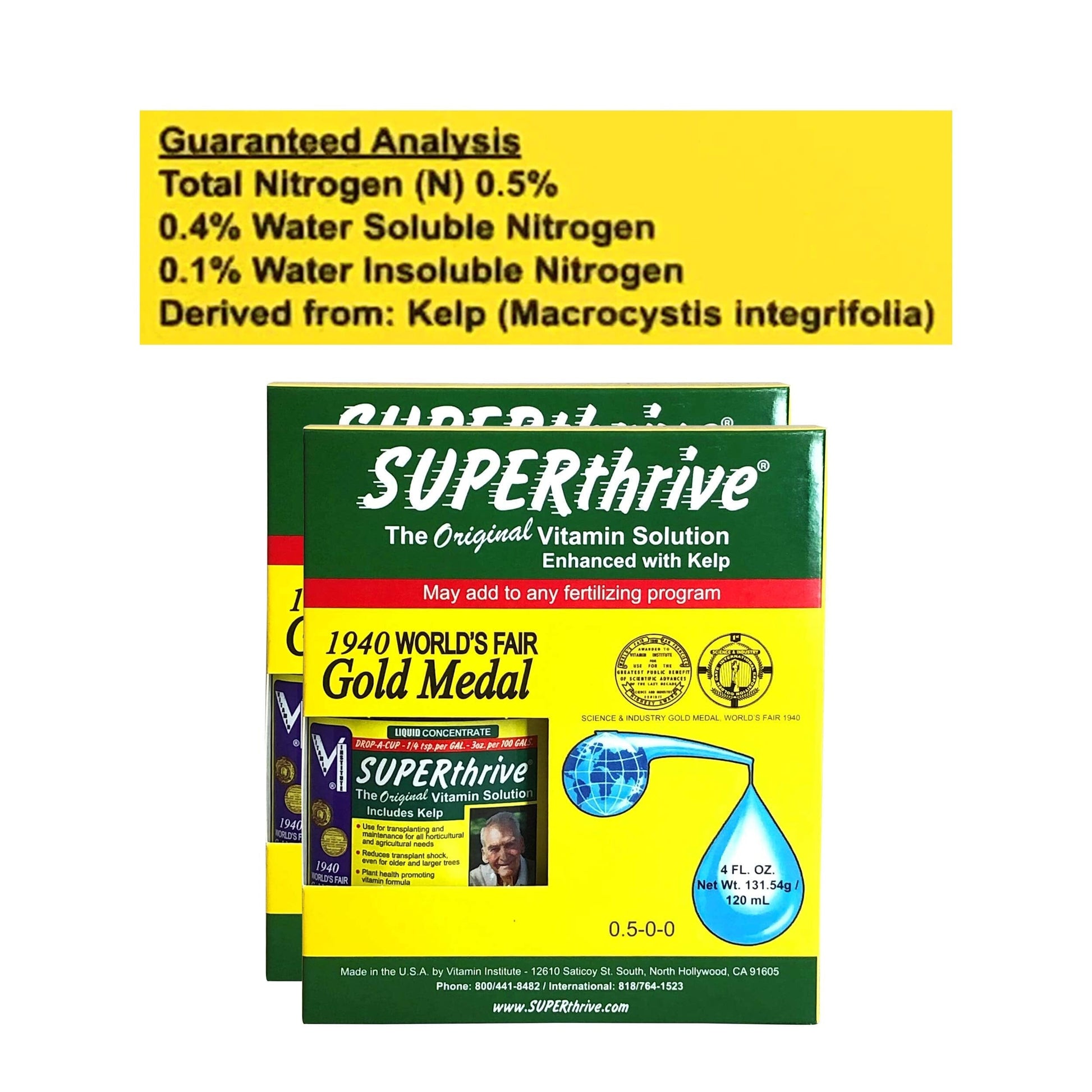 Fertilizer Additives: SUPERthrive Original Vitamin Solution with Kelp for All Plants, 4 oz. (2 Pack) Fertilizer Amazon 