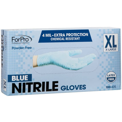 ForPro Professional Collection Disposable Nitrile Gloves, Chemical Resistant, Powder-Free, Latex-Free, Non-Sterile, Food Safe, 4 Mil, Black, Medium, 100-Count Pots Amazon 