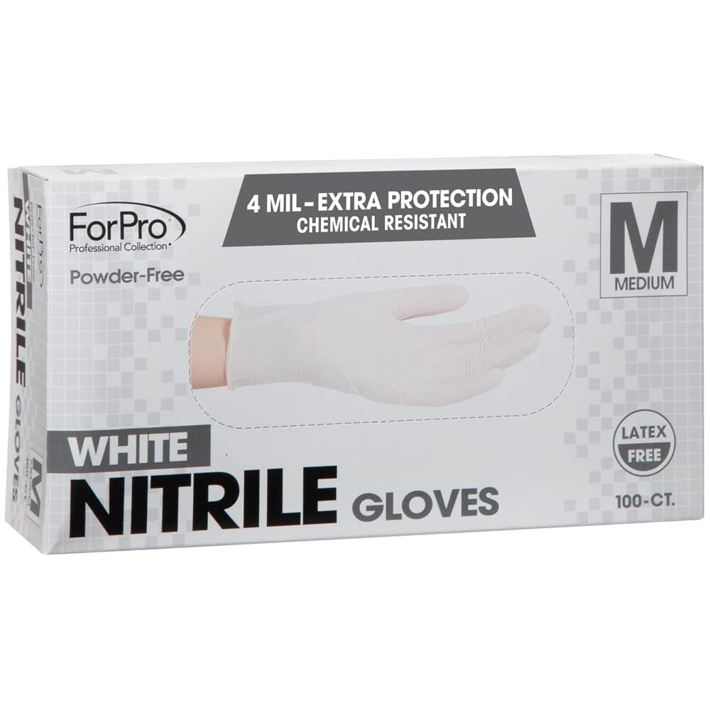 ForPro Professional Collection Disposable Nitrile Gloves, Chemical Resistant, Powder-Free, Latex-Free, Non-Sterile, Food Safe, 4 Mil, Black, Medium, 100-Count Pots Amazon 