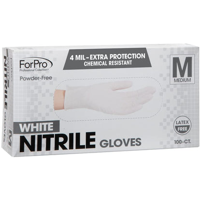 ForPro Professional Collection Disposable Nitrile Gloves, Chemical Resistant, Powder-Free, Latex-Free, Non-Sterile, Food Safe, 4 Mil, Black, Medium, 100-Count Pots Amazon 