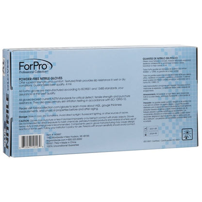 ForPro Professional Collection Disposable Nitrile Gloves, Chemical Resistant, Powder-Free, Latex-Free, Non-Sterile, Food Safe, 4 Mil, Black, Medium, 100-Count Pots Amazon 