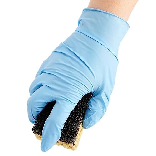 ForPro Professional Collection Disposable Nitrile Gloves, Chemical Resistant, Powder-Free, Latex-Free, Non-Sterile, Food Safe, 4 Mil, Black, Medium, 100-Count Pots Amazon 