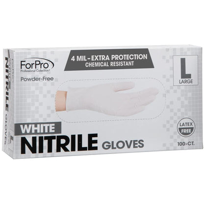 ForPro Professional Collection Disposable Nitrile Gloves, Chemical Resistant, Powder-Free, Latex-Free, Non-Sterile, Food Safe, 4 Mil, Black, Medium, 100-Count Pots Amazon 