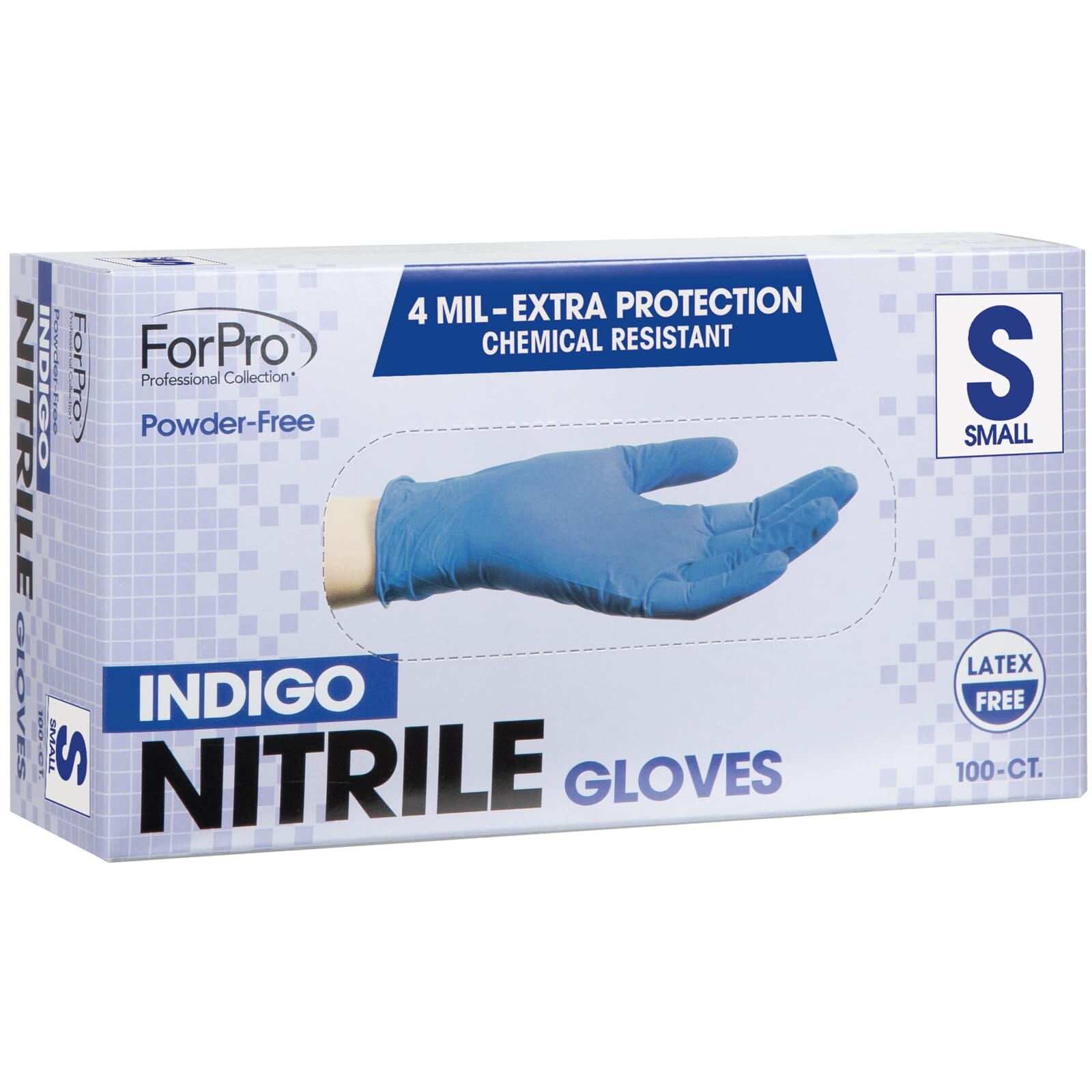 ForPro Professional Collection Disposable Nitrile Gloves, Chemical Resistant, Powder-Free, Latex-Free, Non-Sterile, Food Safe, 4 Mil, Black, Medium, 100-Count Pots Amazon 