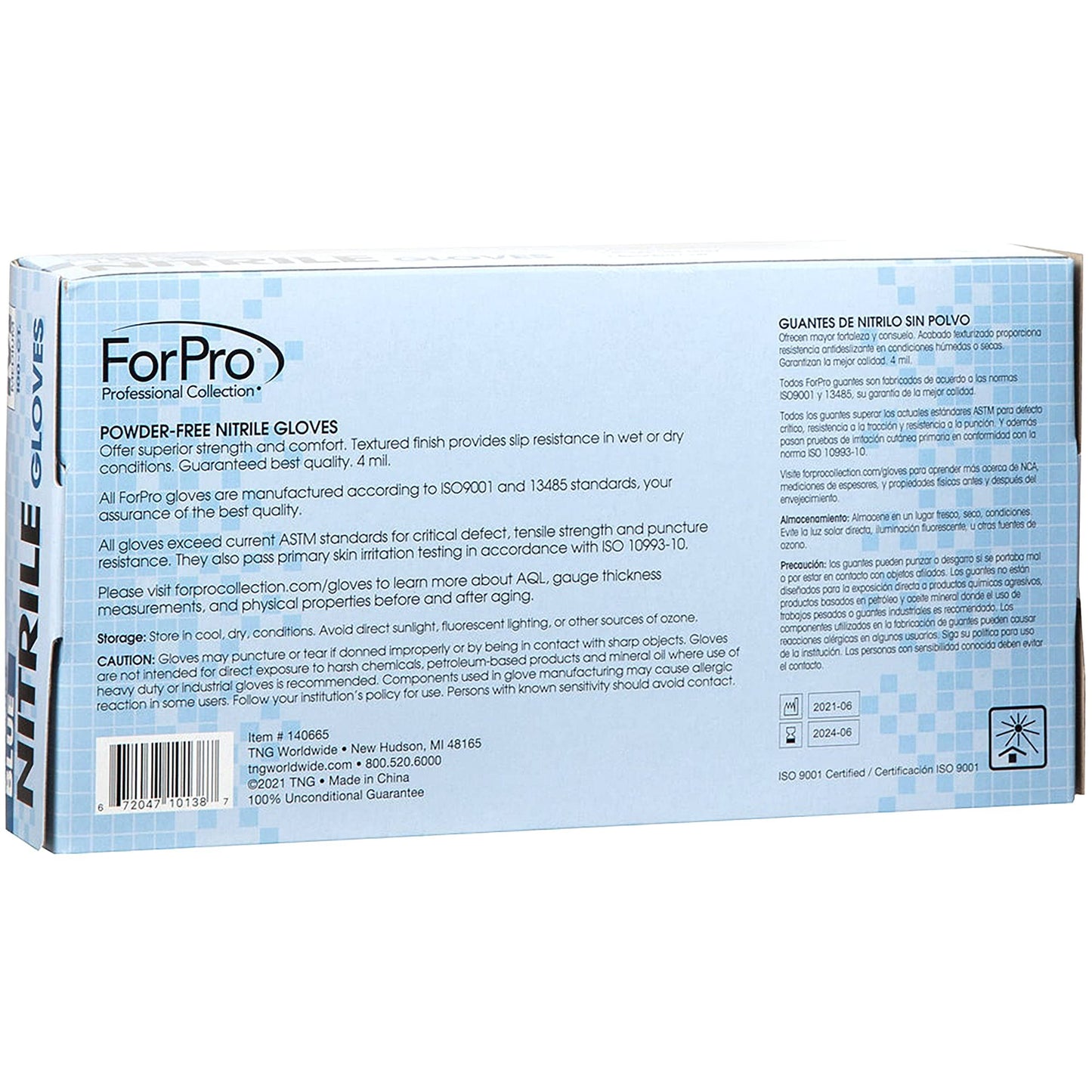 ForPro Professional Collection Disposable Nitrile Gloves, Chemical Resistant, Powder-Free, Latex-Free, Non-Sterile, Food Safe, 4 Mil, Black, Medium, 100-Count Pots Amazon 