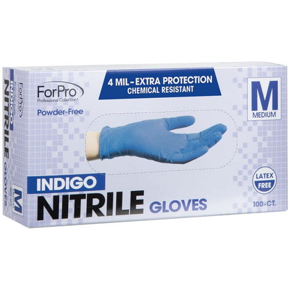 ForPro Professional Collection Disposable Nitrile Gloves, Chemical Resistant, Powder-Free, Latex-Free, Non-Sterile, Food Safe, 4 Mil, Black, Medium, 100-Count Pots Amazon 