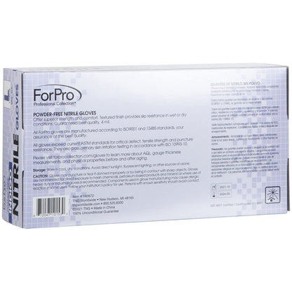 ForPro Professional Collection Disposable Nitrile Gloves, Chemical Resistant, Powder-Free, Latex-Free, Non-Sterile, Food Safe, 4 Mil, Black, Medium, 100-Count Pots Amazon 