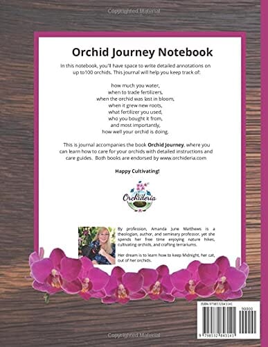 Orchids Book: Journey Notebook: Orchid Tracker, Record Keeper, and Observation Journal Books Amazon 