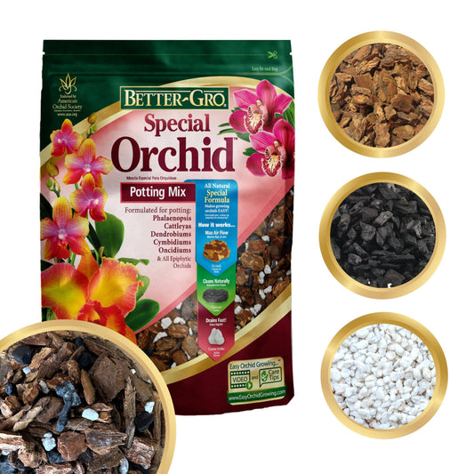 Orchids Supplies: Orchid Mix Special Orchid - Ideal for Phalaenopsis, Cattleyas, Dendrobiums - Endorsed by American Orchid Society - 4 Quarts Supplies Amazon 