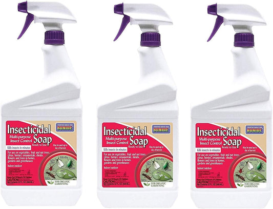 Pest Control: Ready-to-Use Insect Soap, Quart, 3 Pack Supplies Amazon 