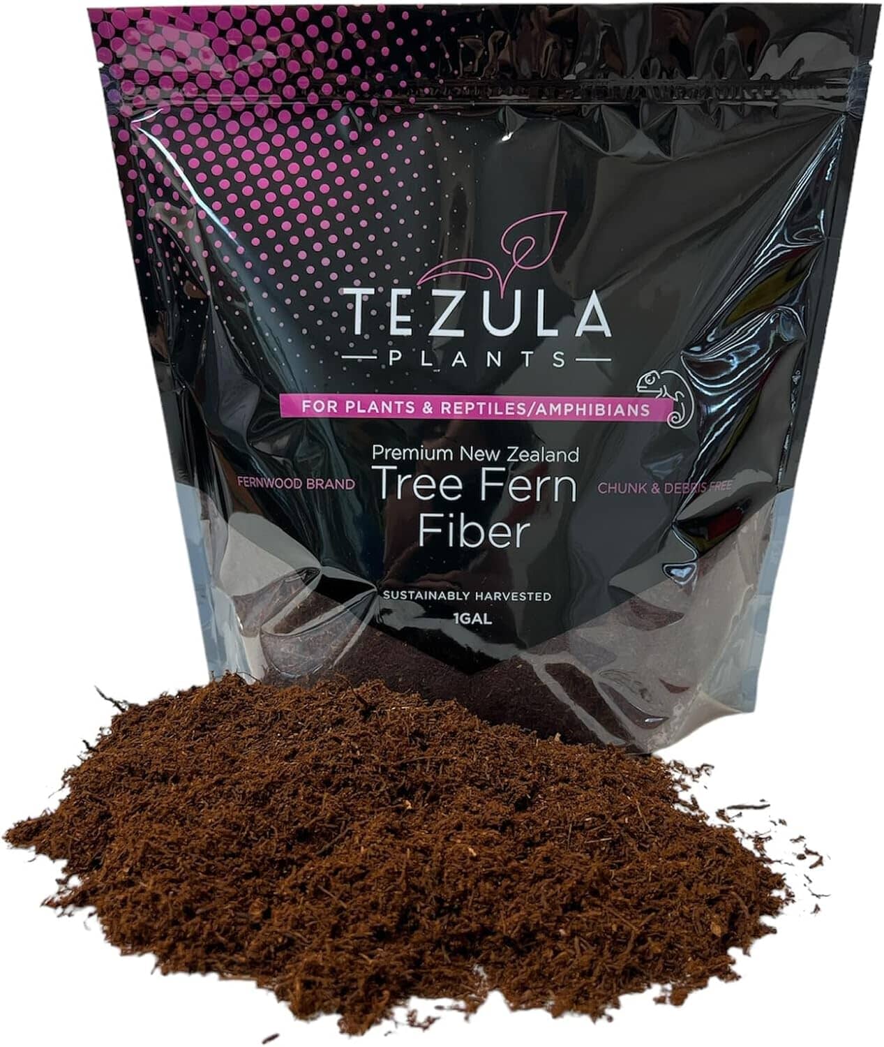 Premium New Zealand Tree Fern Fiber (Debris Free) Growing Medium and Reptile Substrate- Natural, Organic, Long Lasting | for Orchids and Tropicals | Use in Terrariums and Vivariums (1 Gallon) Orchid Potting Mix Amazon 